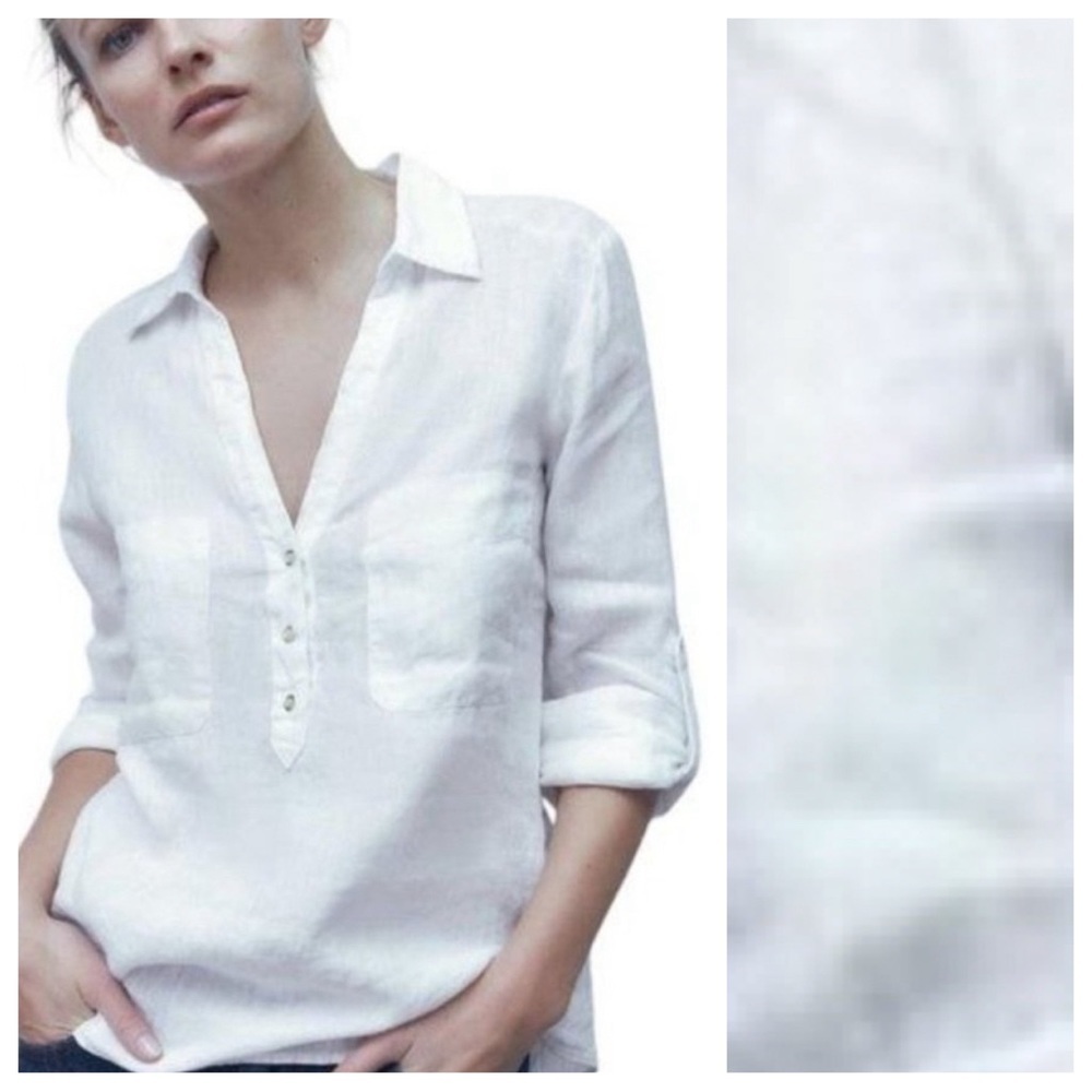 Zara Linen Blouse